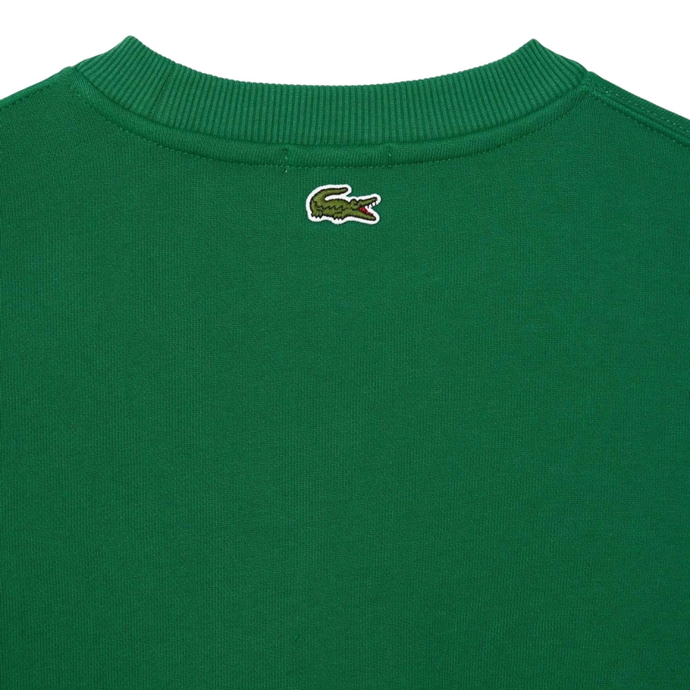Green - Side - Lacoste Mens Fleece Loose Sweatshirt