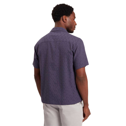 Navy - Back - Ted Baker Mens Patterned Relaxed Fit Shirt