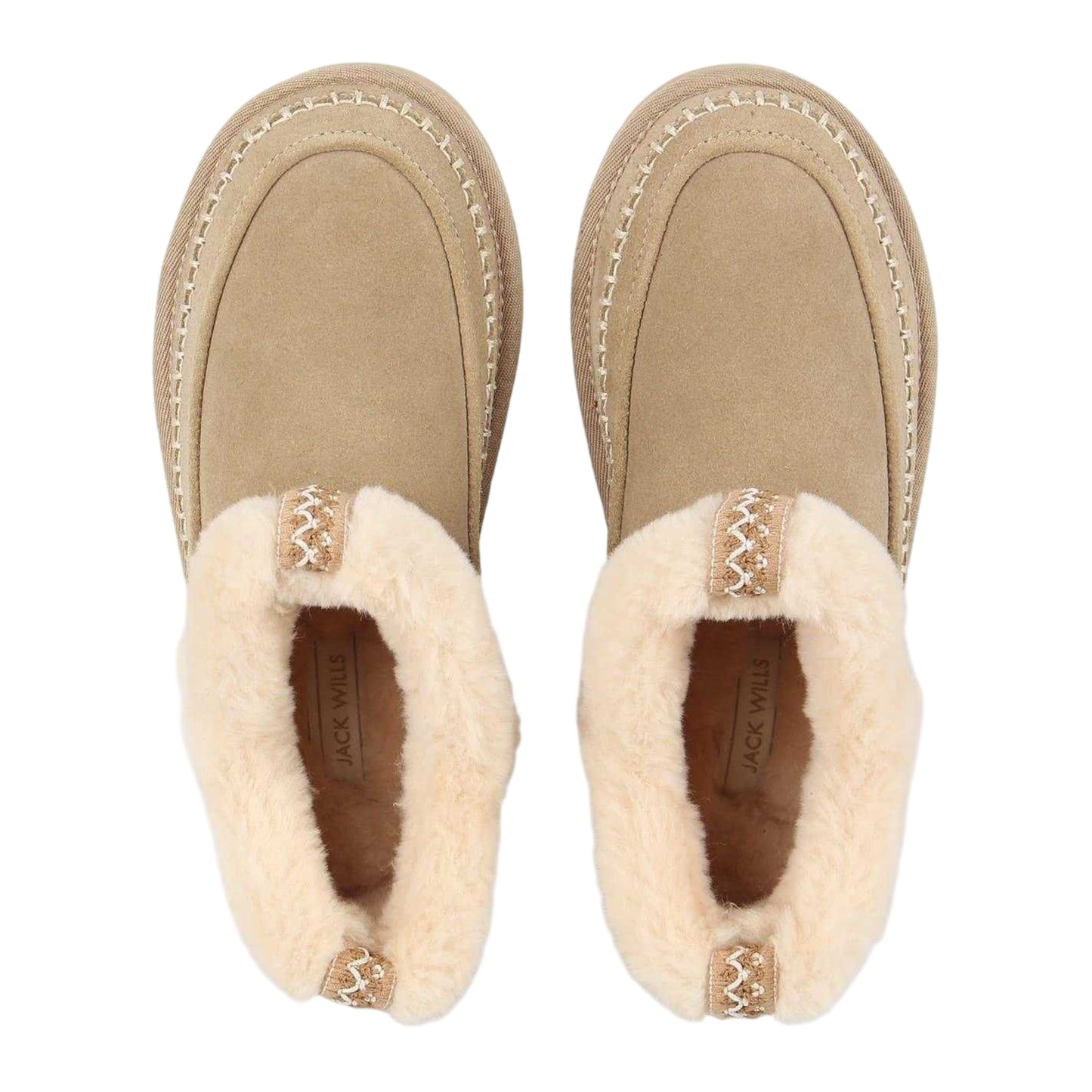 Sand - Side - Jack Wills Womens-Ladies Alpine Suede Boots