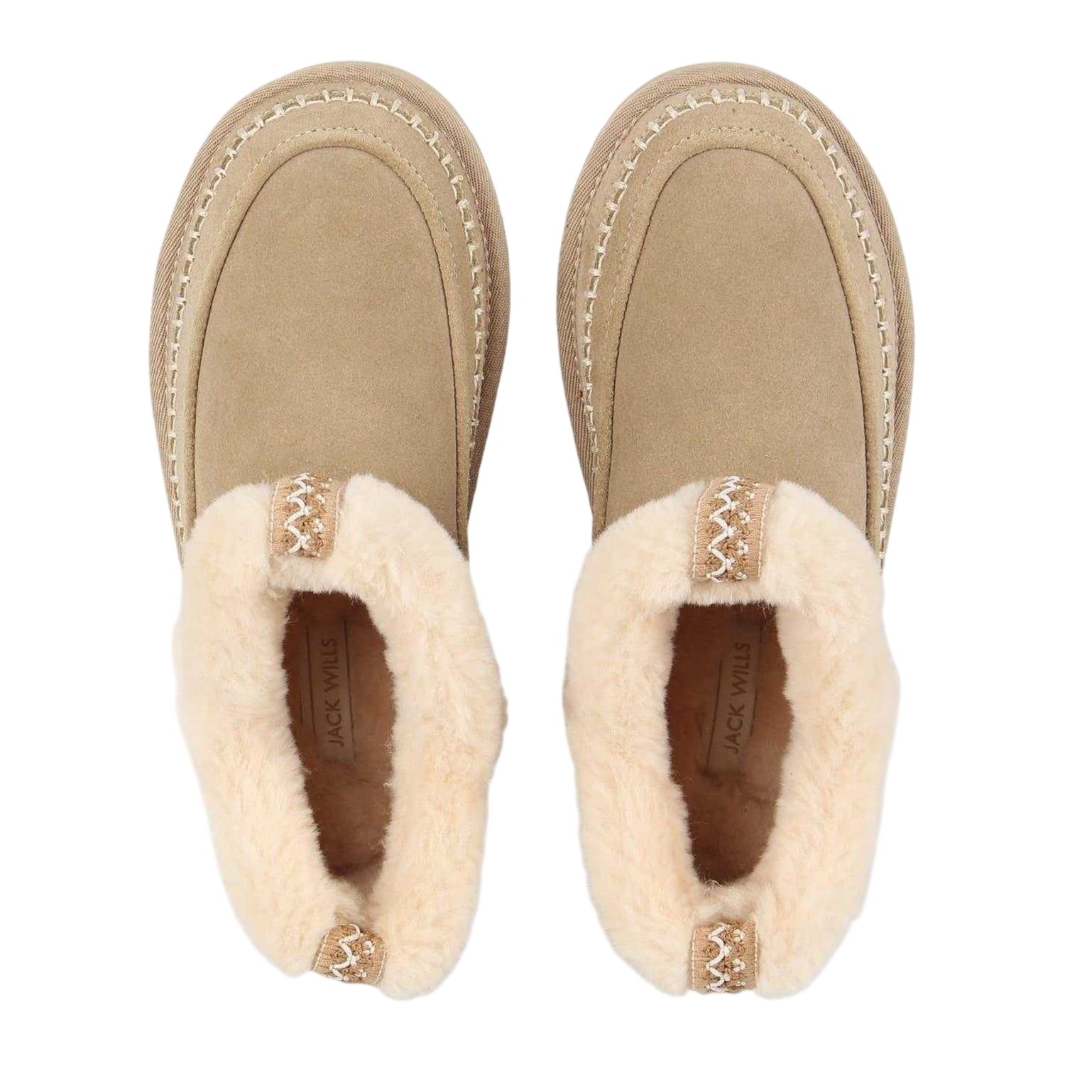 Sand - Side - Jack Wills Womens-Ladies Alpine Suede Boots