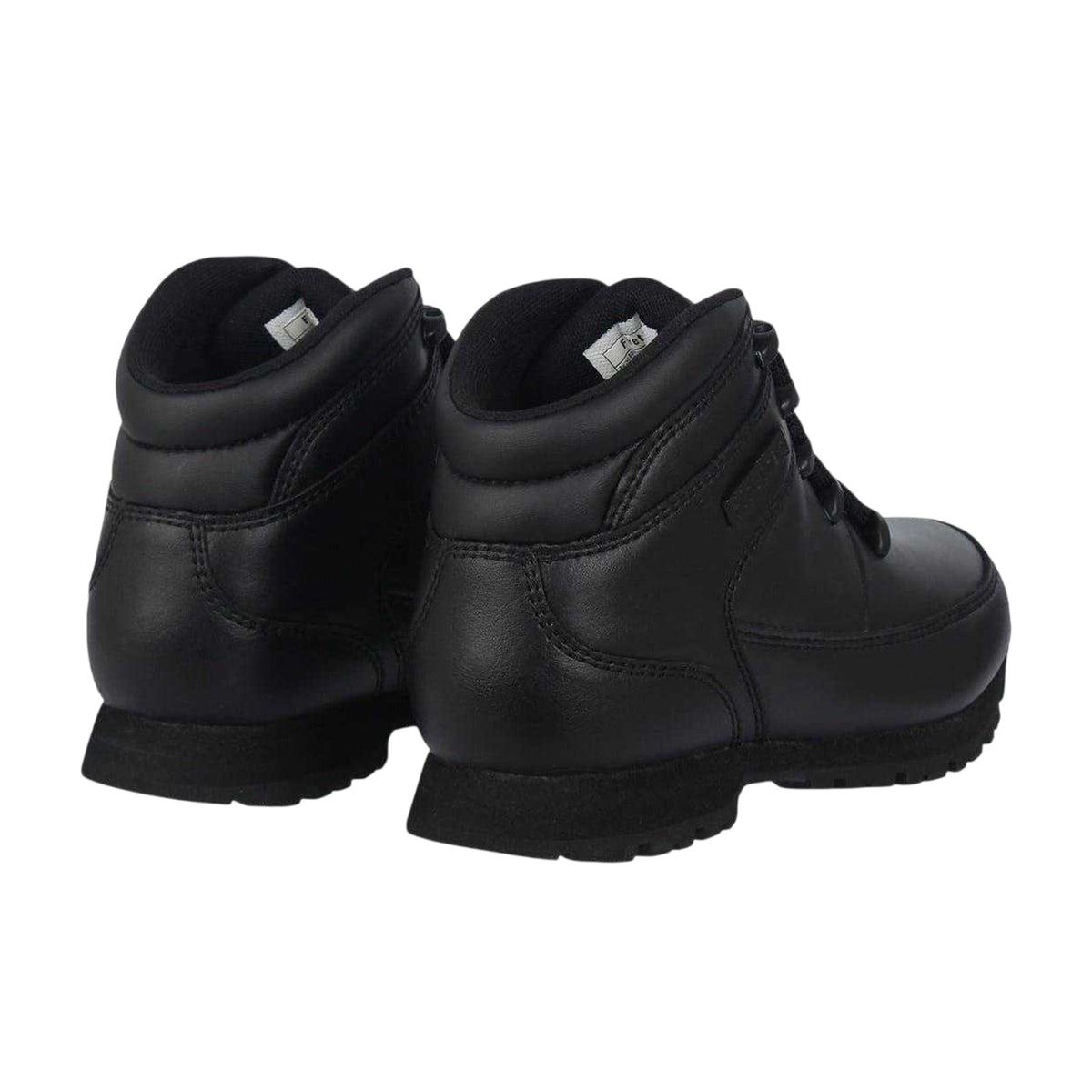 Black - Back - Firetrap Childrens-Kids Rhino Leather Boots
