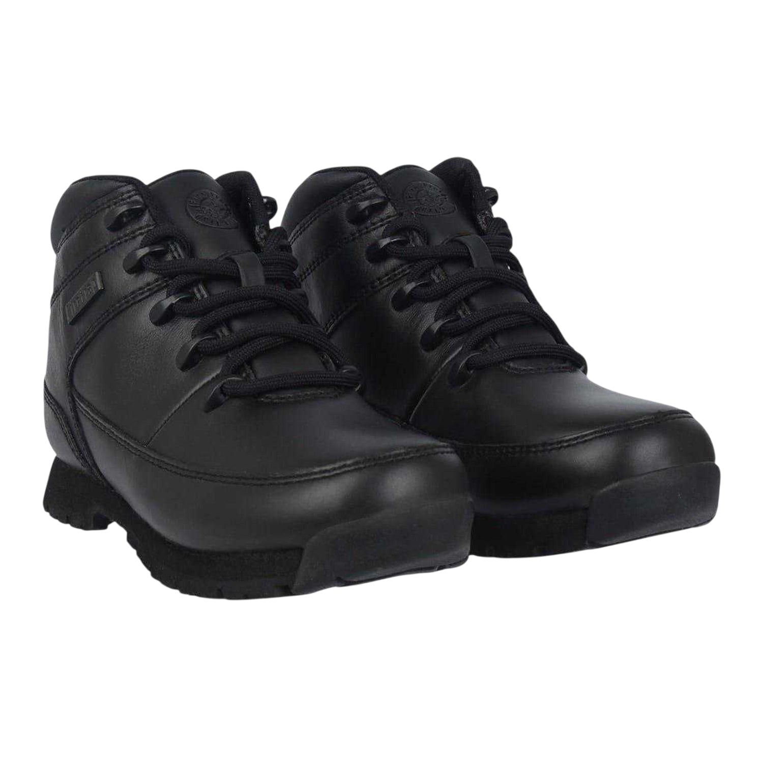 Black - Side - Firetrap Childrens-Kids Rhino Leather Boots