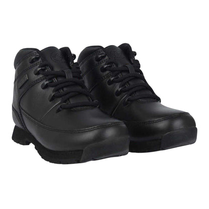 Black - Side - Firetrap Childrens-Kids Rhino Leather Boots