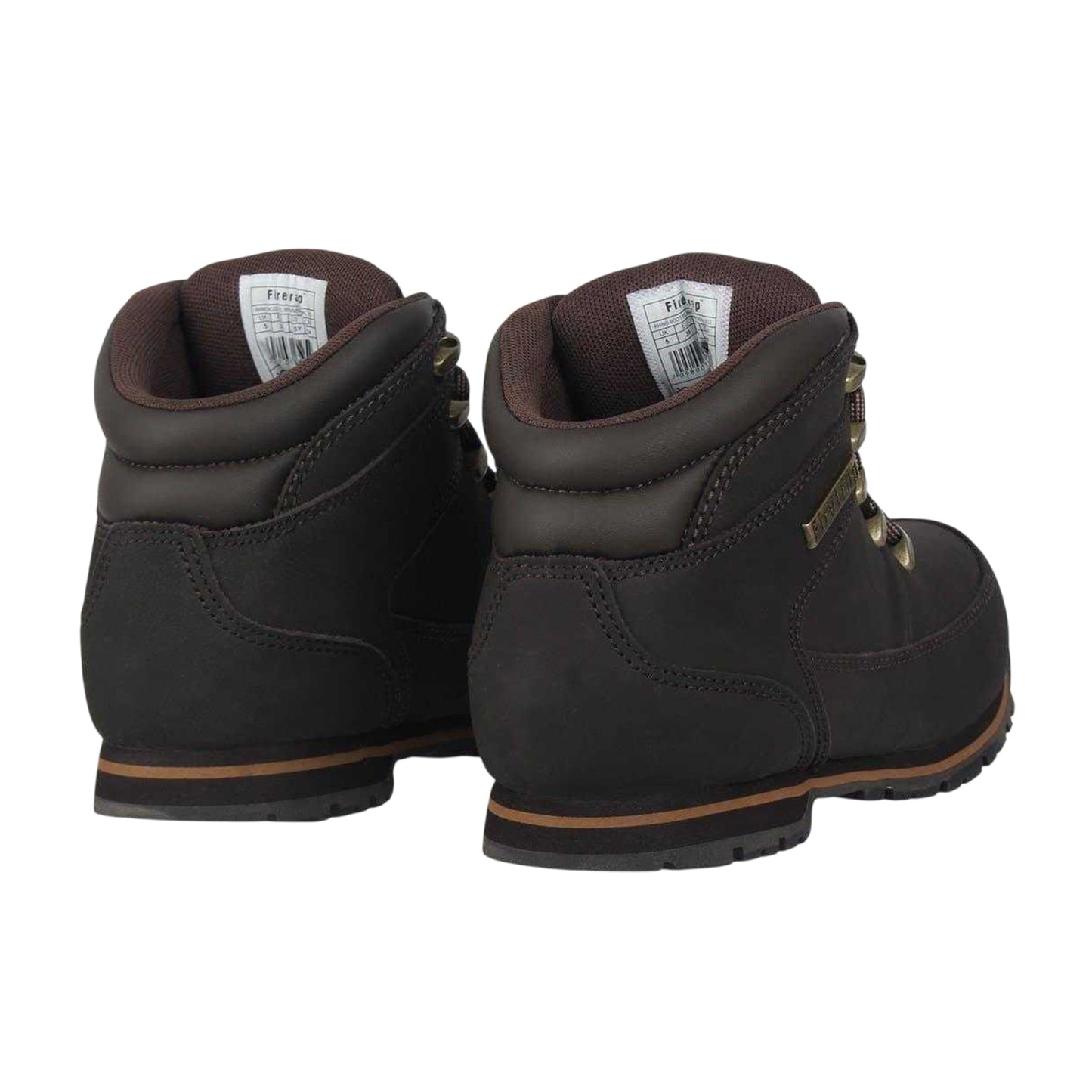 Brown - Back - Firetrap Childrens-Kids Rhino Leather Boots