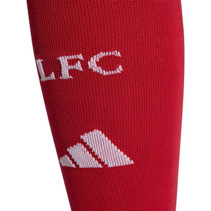 Red - Back - Liverpool FC Childrens-Kids 2025-2026 Adidas Home Socks
