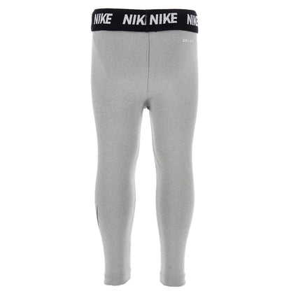 Grey - Back - Nike Girls Swoosh Leggings