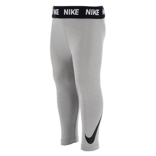 Grey - Front - Nike Girls Swoosh Leggings