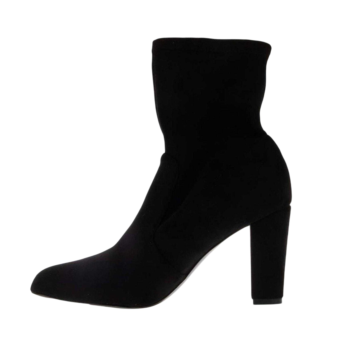 Black - Side - Dune London Womens-Ladies Oty Suede Ankle Boots