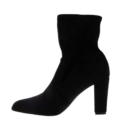 Black - Side - Dune London Womens-Ladies Oty Suede Ankle Boots