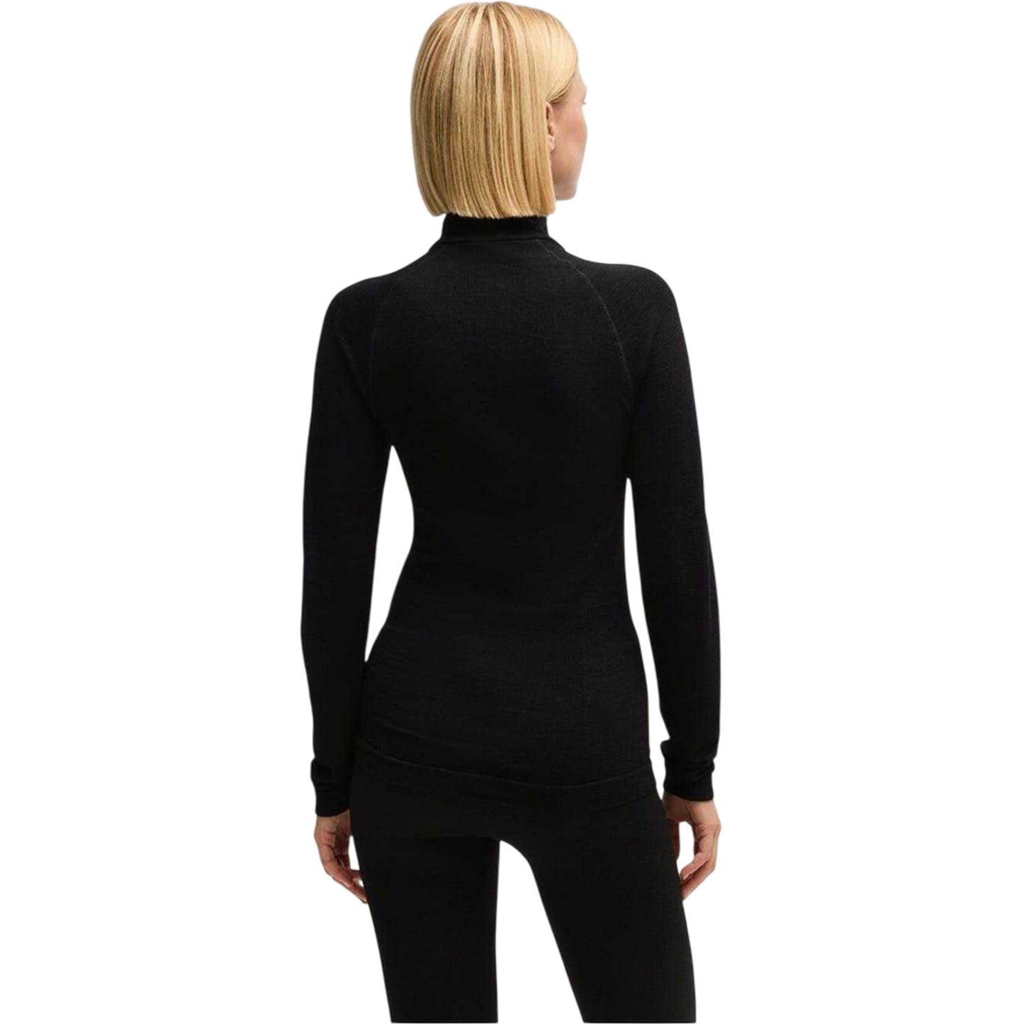 Black - Back - Boss Womens-Ladies Slim Raglan Top