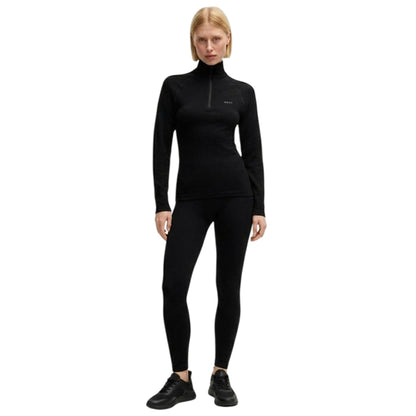 Black - Lifestyle - Boss Womens-Ladies Slim Raglan Top