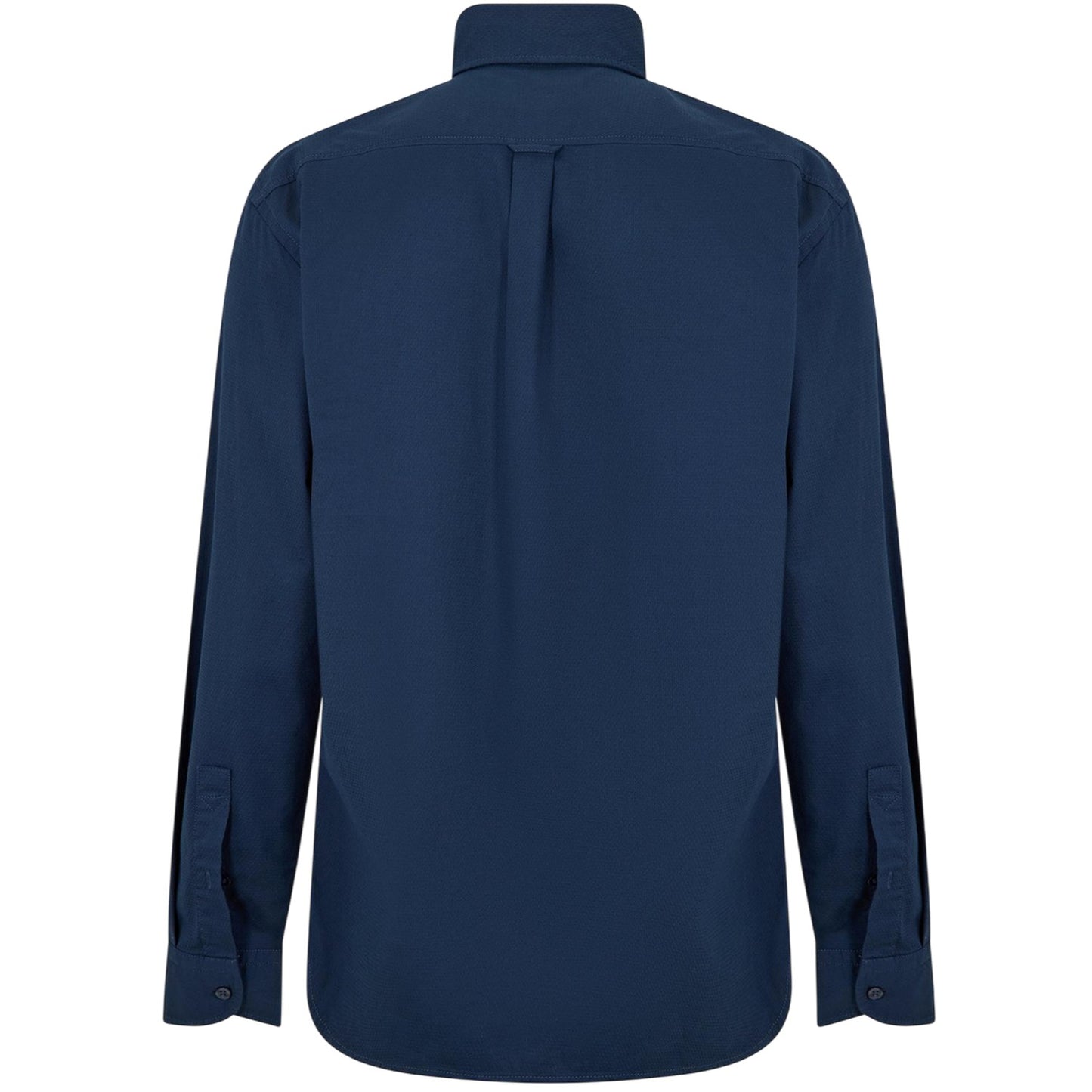 Blue - Back - Boss Mens Rickert Oxford Long-Sleeved Shirt
