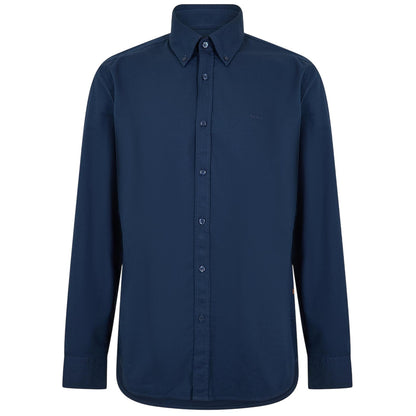 Blue - Front - Boss Mens Rickert Oxford Long-Sleeved Shirt