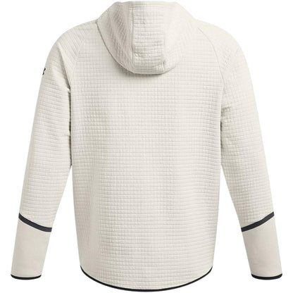 White - Back - Under Armour Mens Unstoppable Textured Hooded Jacket