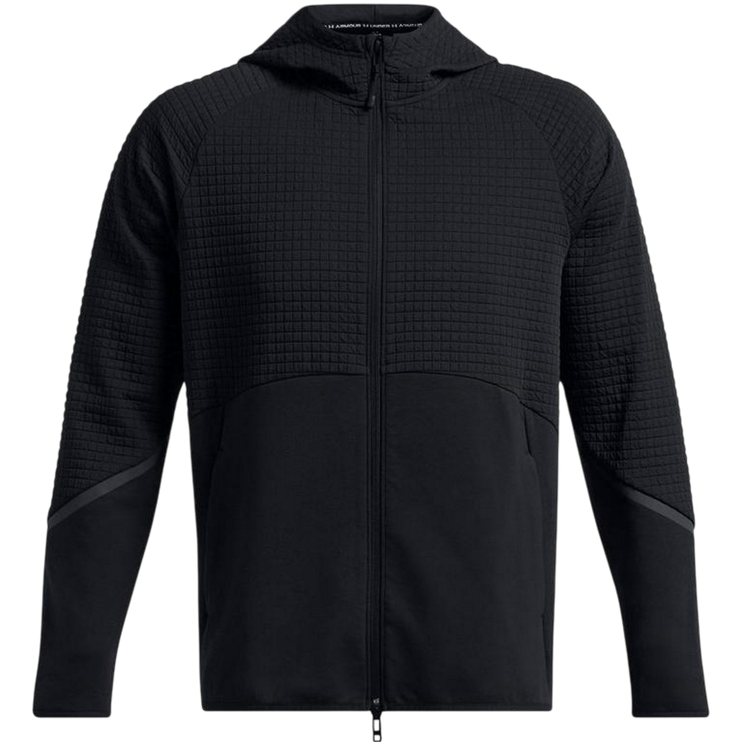 Black - Front - Under Armour Mens Unstoppable Textured Hooded Jacket