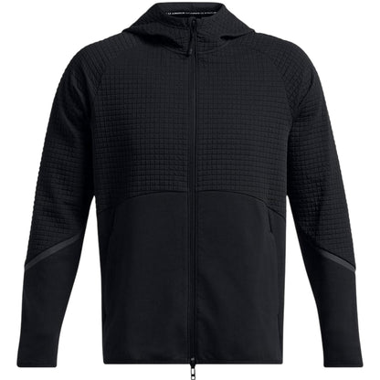 Black - Front - Under Armour Mens Unstoppable Textured Hooded Jacket