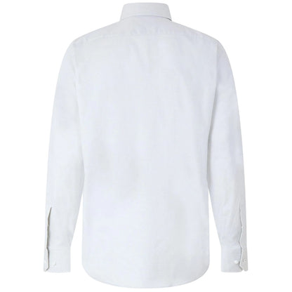 White - Back - Boss Mens Oxford Regular Shirt