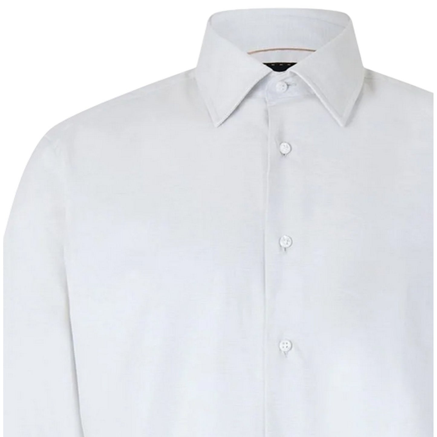 White - Side - Boss Mens Oxford Regular Shirt