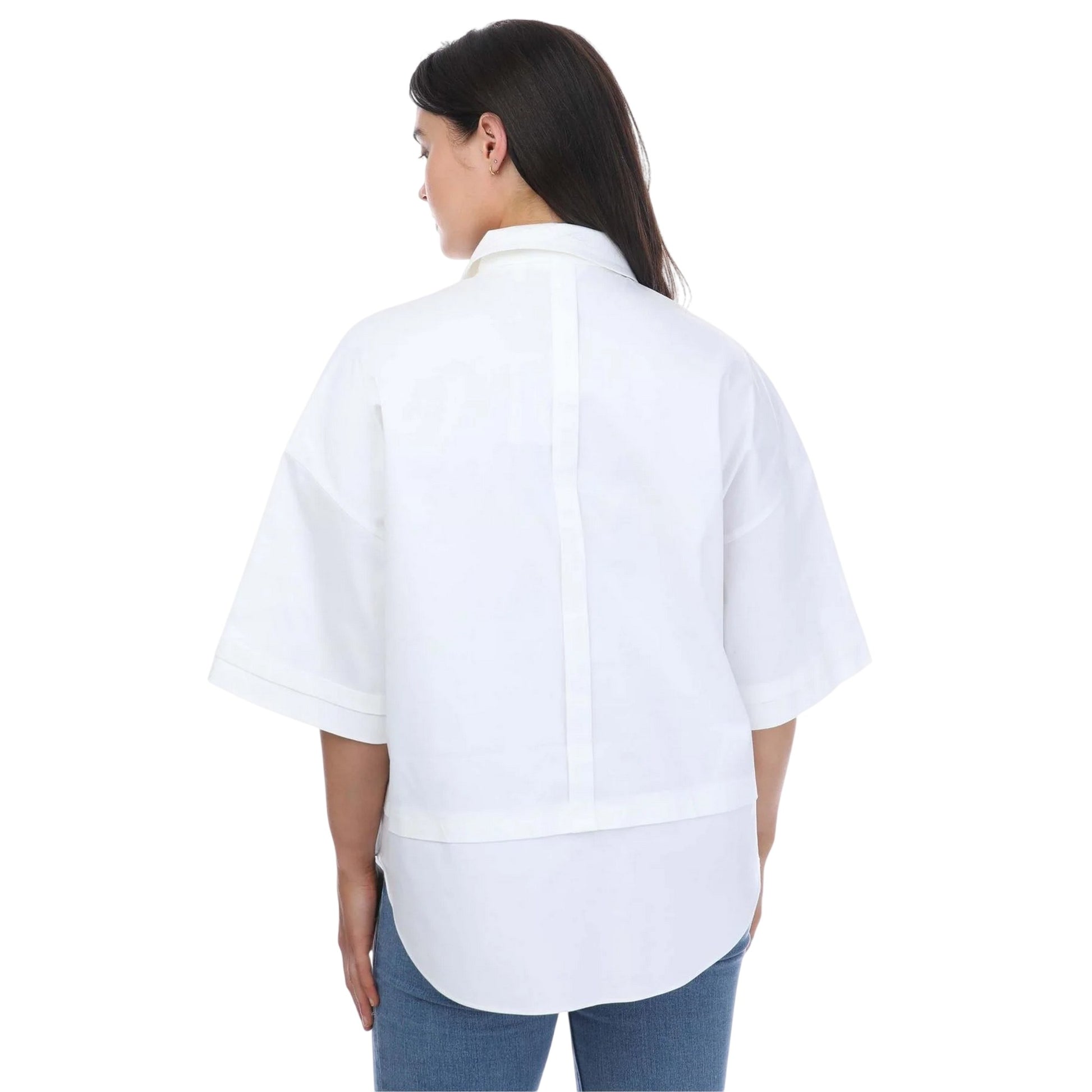 White - Back - Ted Baker Womens-Ladies Orlanda Oversized 3-4 Sleeve Shirt