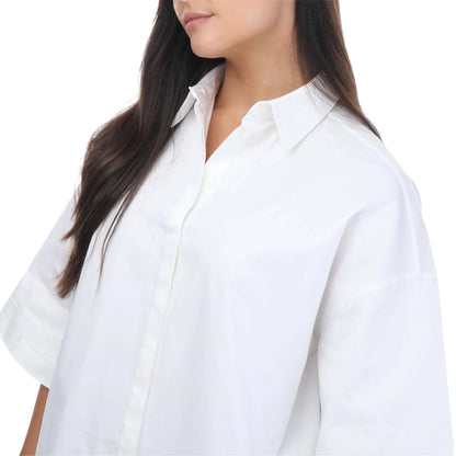 White - Side - Ted Baker Womens-Ladies Orlanda Oversized 3-4 Sleeve Shirt