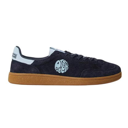 Navy-Sky - Front - Pretty Green Mens Ramblas Suede Trainers