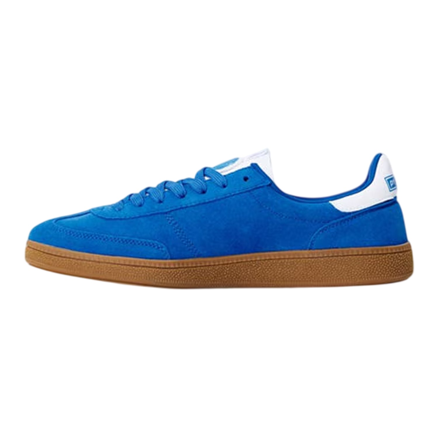 Sky Blue-White - Back - Pretty Green Mens Ramblas Suede Trainers