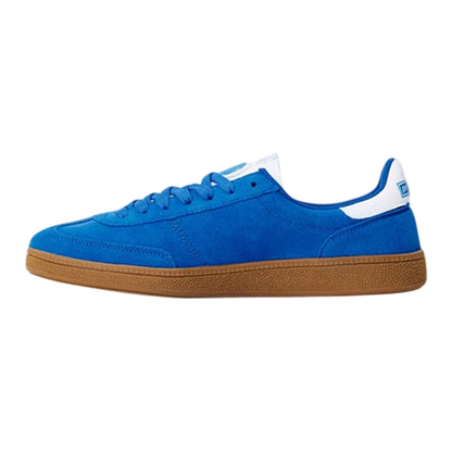Sky Blue-White - Back - Pretty Green Mens Ramblas Suede Trainers