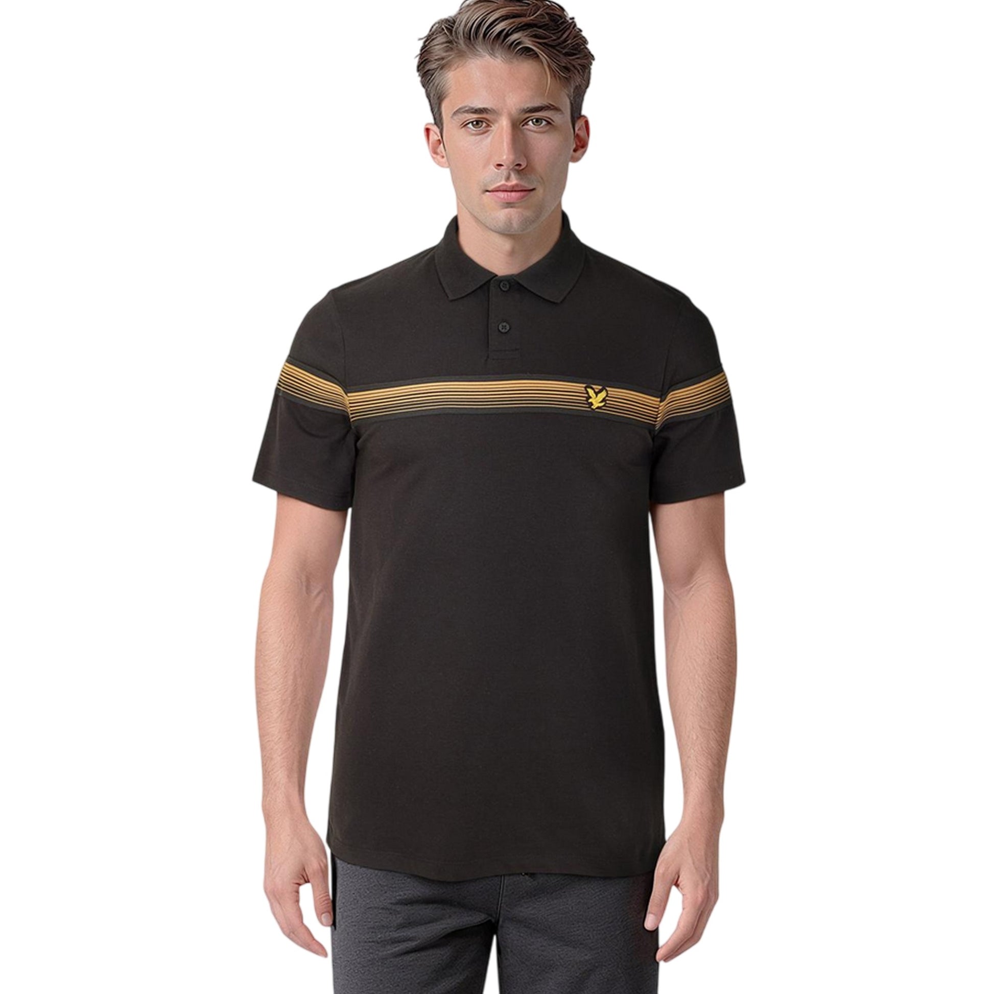 Jet Black - Side - Lyle & Scott Mens Tracksuit Set (Pack of 2)