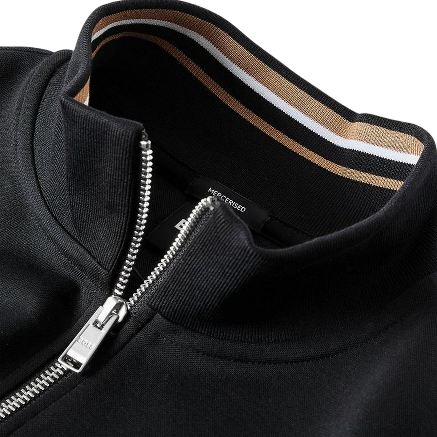 Black - Side - Boss Mens Stimmann Fleece Top