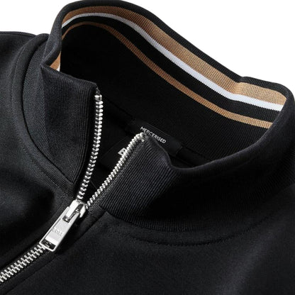 Black - Side - Boss Mens Stimmann Fleece Top