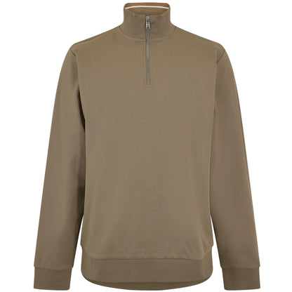 Brown - Front - Boss Mens Stimmann Fleece Top