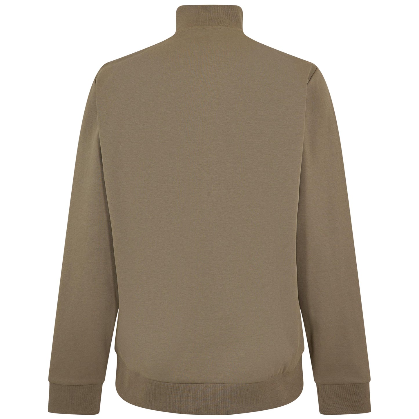 Brown - Back - Boss Mens Stimmann Fleece Top