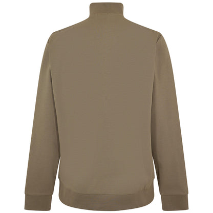 Brown - Back - Boss Mens Stimmann Fleece Top