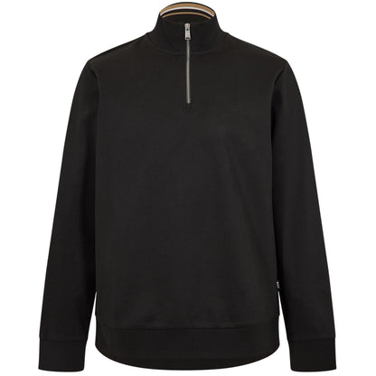 Black - Front - Boss Mens Stimmann Fleece Top