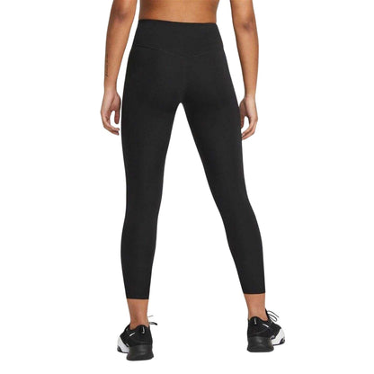 Black-White - Back - Nike Womens-Ladies One Cropped Tights