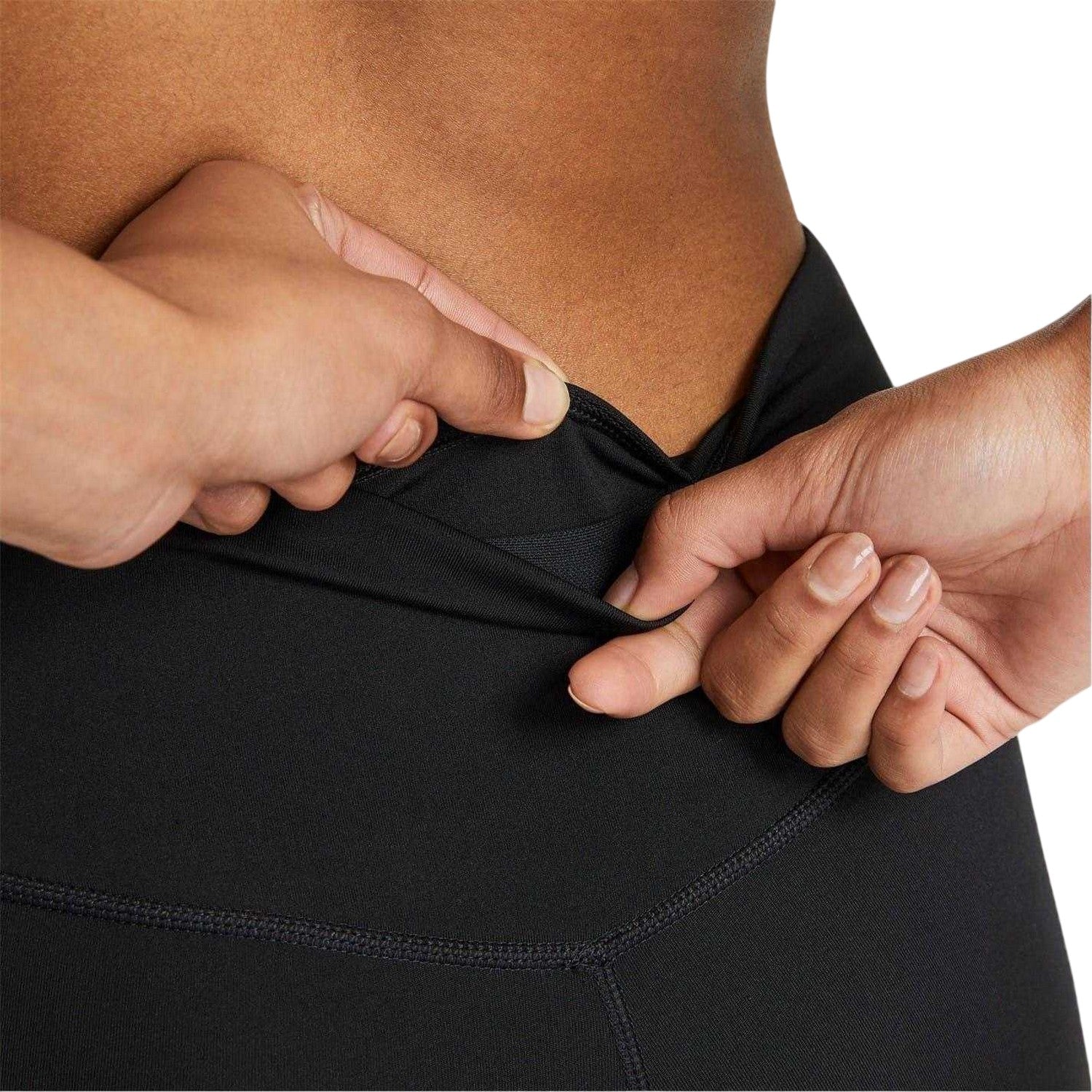 Black-White - Lifestyle - Nike Womens-Ladies One Cropped Tights