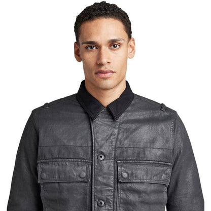 Magma - Side - G-Star Mens Logo Utility Jacket