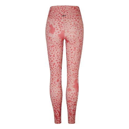 Calypso Coral - Back - Reebok Womens-Ladies Studio Lux HR 2.0 Safari Skinny Leggings