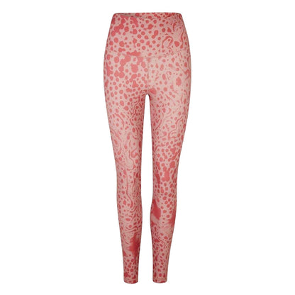 Calypso Coral - Front - Reebok Womens-Ladies Studio Lux HR 2.0 Safari Skinny Leggings