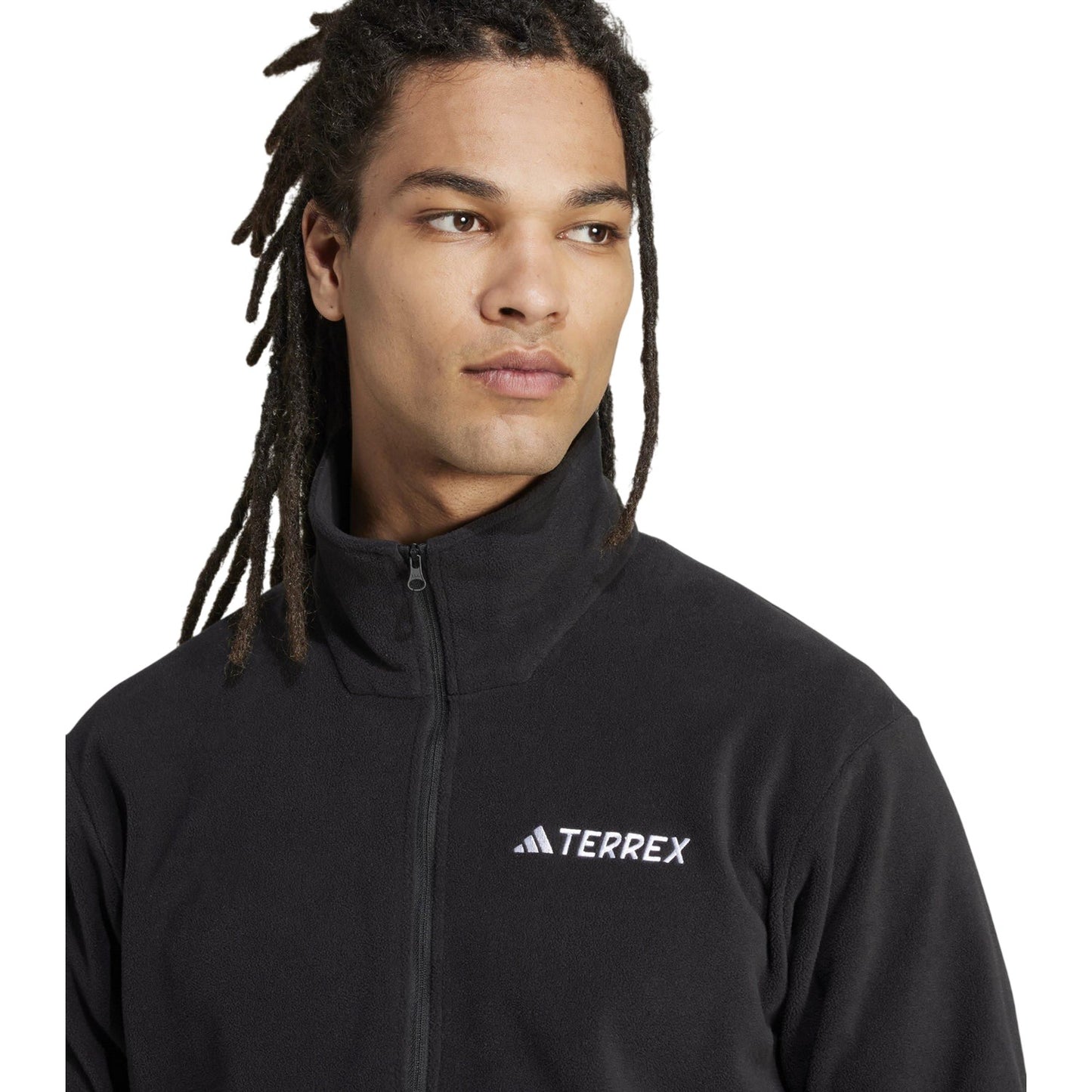 Black - Lifestyle - Adidas Mens Terrex Multi Essentials Half Zip Fleece Jacket