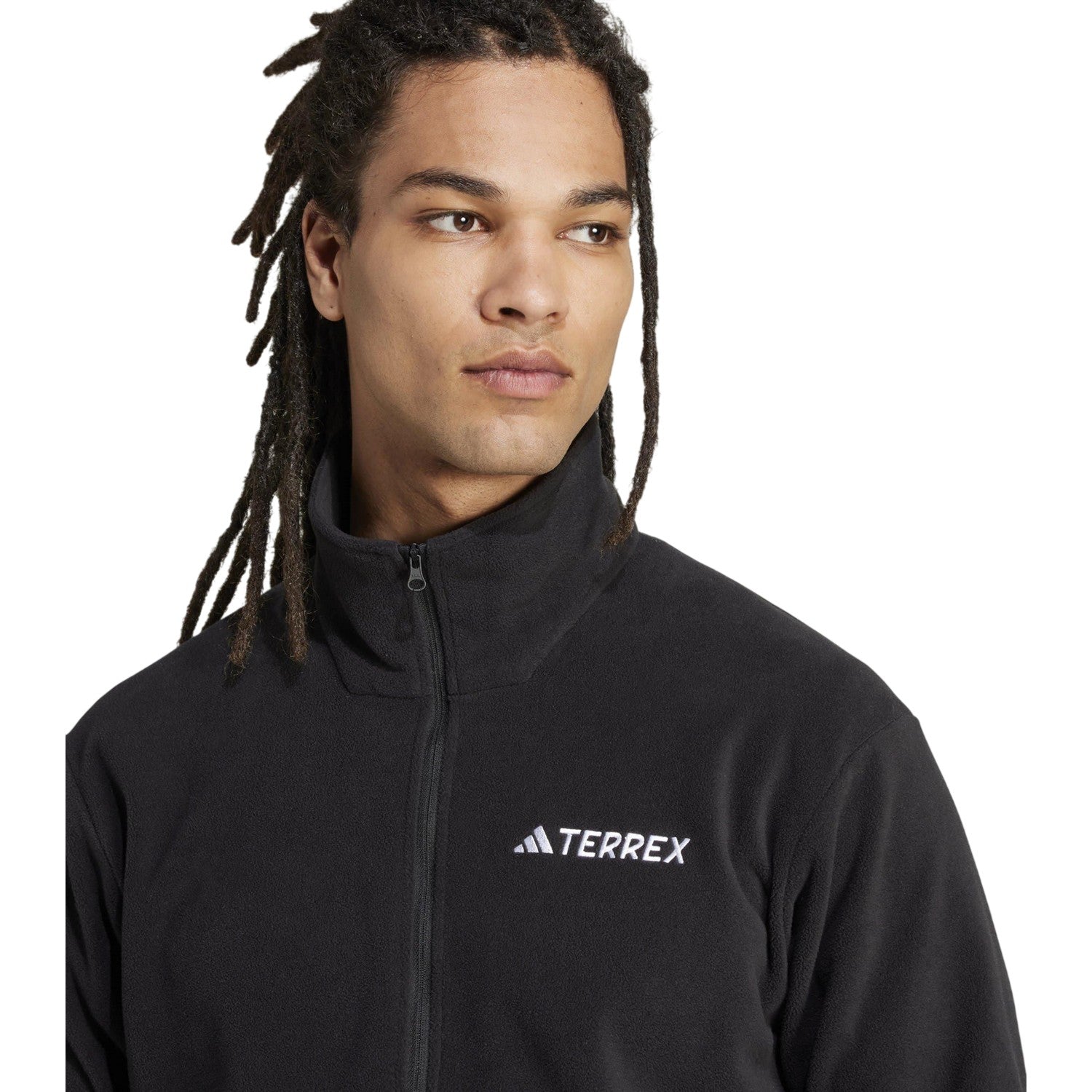 Black - Lifestyle - Adidas Mens Terrex Multi Essentials Half Zip Fleece Jacket