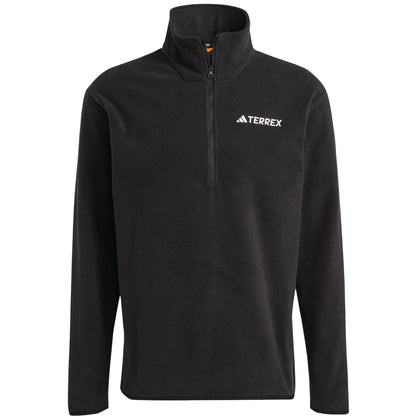 Black - Front - Adidas Mens Terrex Multi Essentials Half Zip Fleece Jacket