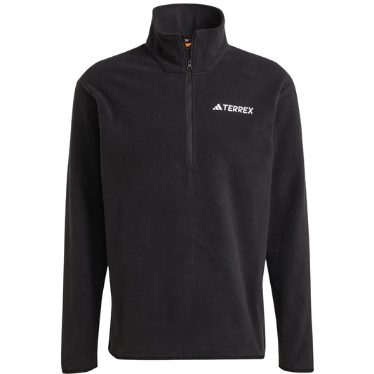 Black - Front - Adidas Mens Terrex Multi Essentials Half Zip Fleece Jacket