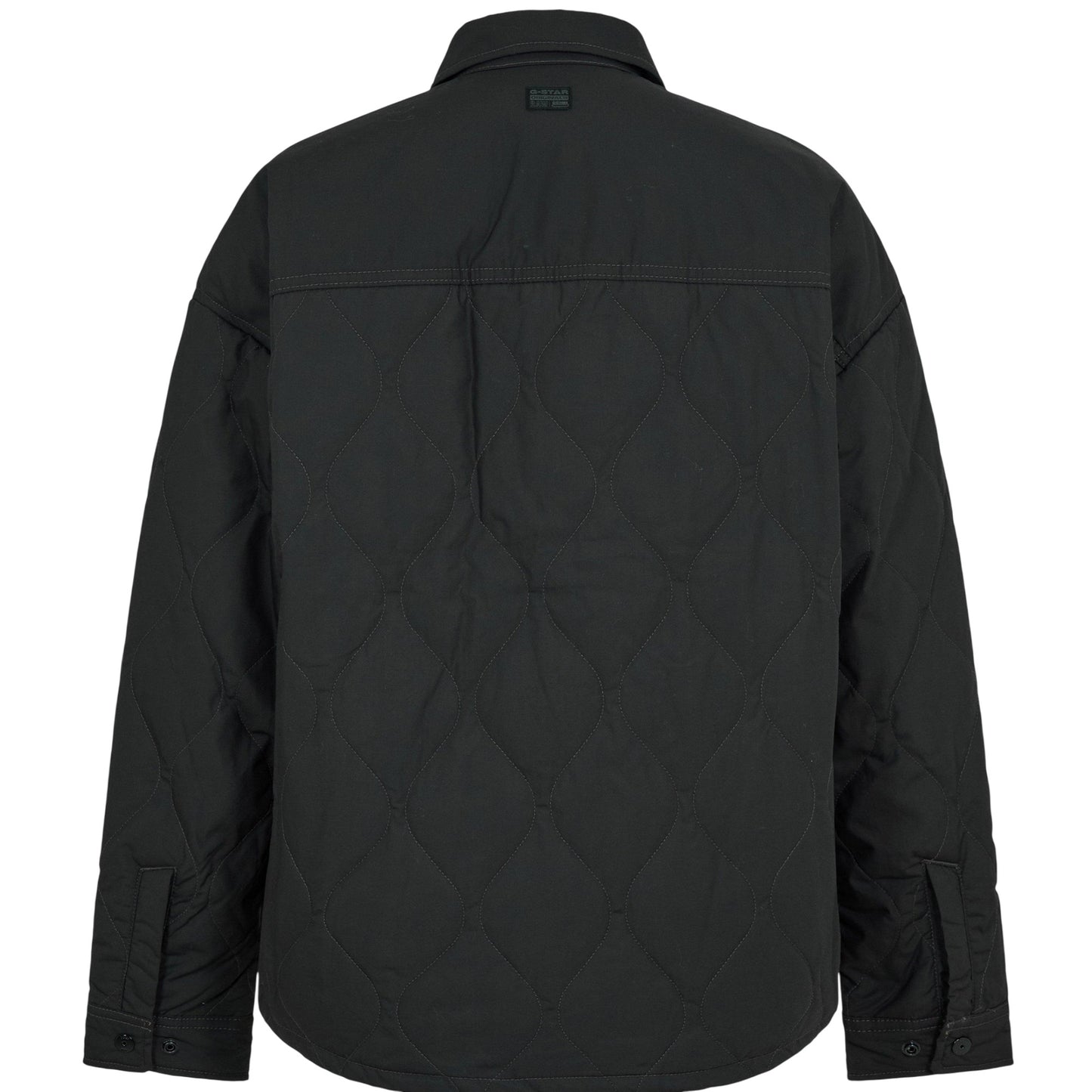 Dark Black - Back - G-Star Mens Quilted Oversized Jacket