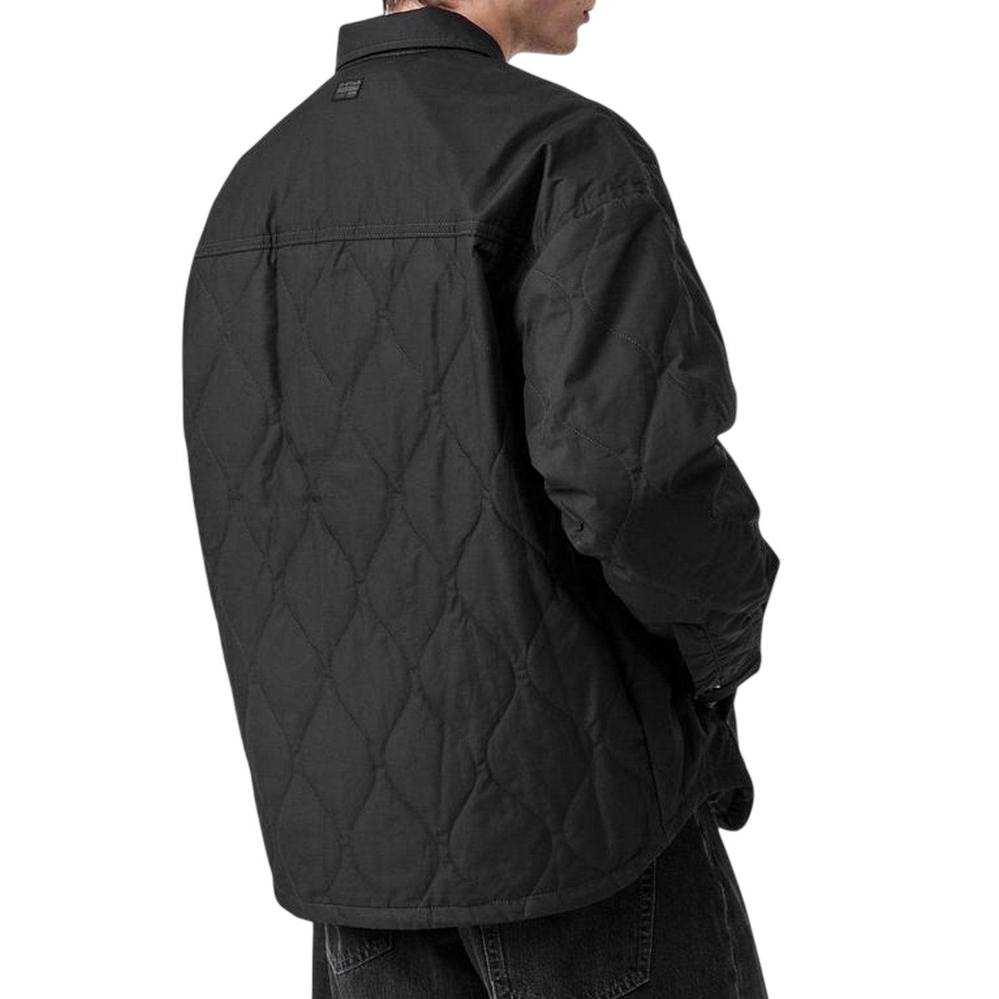Dark Black - Side - G-Star Mens Quilted Oversized Jacket