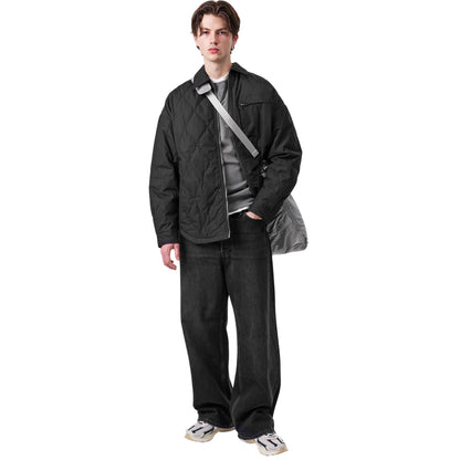 Dark Black - Pack Shot - G-Star Mens Quilted Oversized Jacket