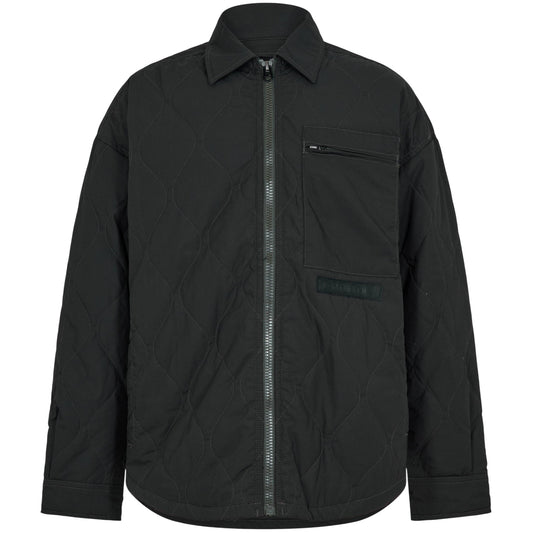Dark Black - Front - G-Star Mens Quilted Oversized Jacket