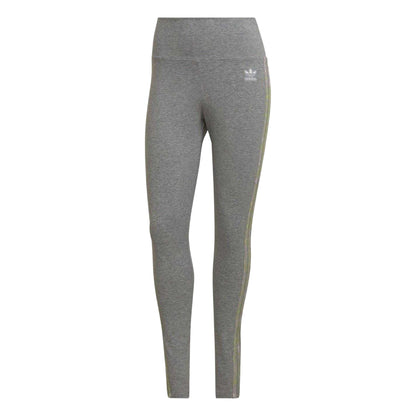 Grey - Front - Adidas Womens-Ladies Trefoil Fitted Leggings