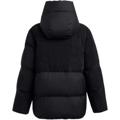 Black - Back - Under Armour Womens-Ladies Limitless Corduroy Quilted Puffer Jacket