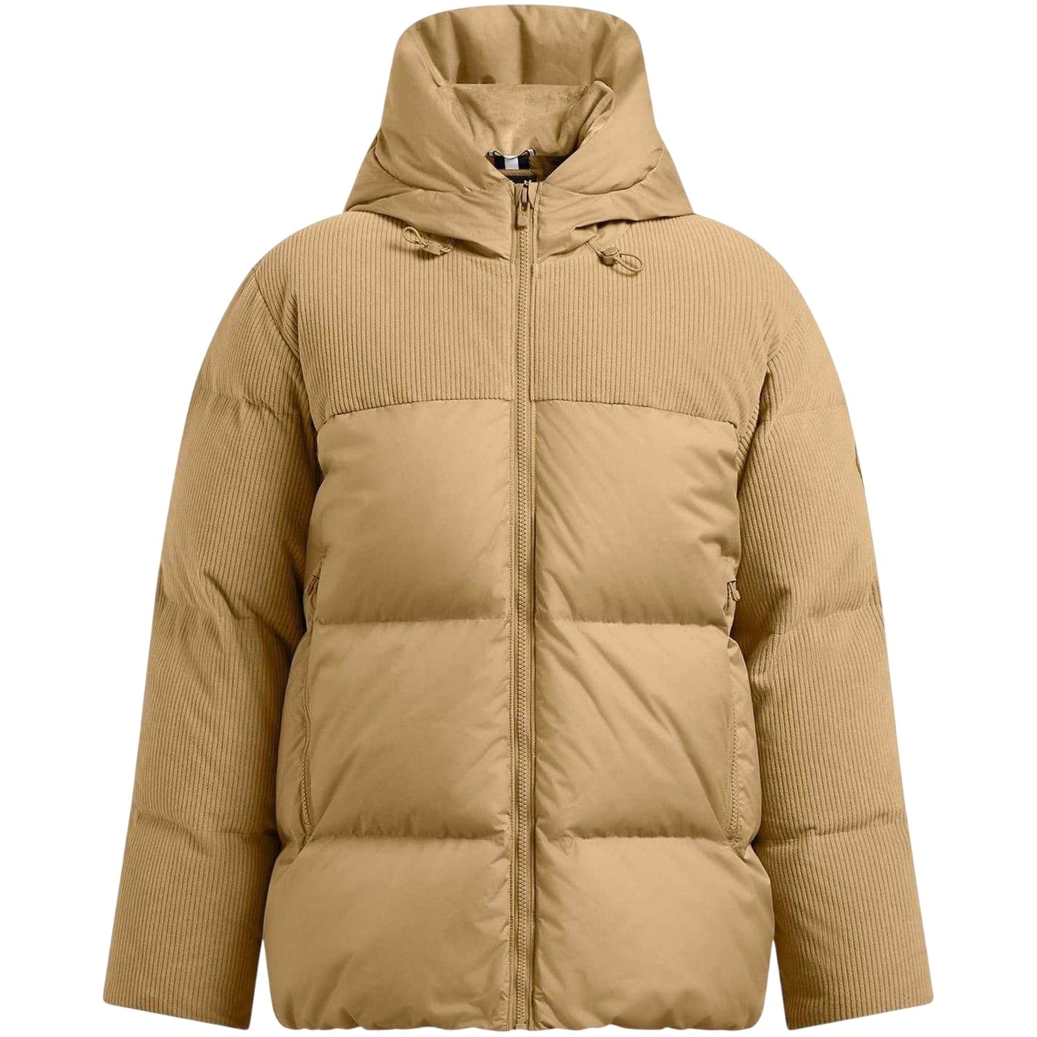 Brown - Front - Under Armour Womens-Ladies Limitless Corduroy Quilted Puffer Jacket